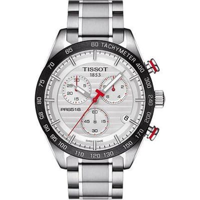 Tissot T-Sport Serie Kwarts Uurwerk 100M Waterbestendig Horloge 42mm Zilveren Wijzerplaat Roestvrijstalen Kast Roestvrijstalen Armband T100.417.11.031.00 White Dial Steel Band white