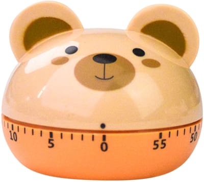 Keukenwekkerserie - Mechanische Kooktimer - Handopdraai Timer - 60 Minuten Bereik - Schattige Dierenthema - Keukenaccessoires - Studie Timer - Kinderwekkers - Draagbaar Ontwerp - ABS Materiaal - Keukengadgets