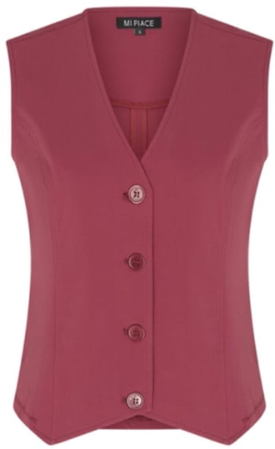 Mi Piace Trave Gilet Bordeaux - maten: S , M , L en XL - kleuren: rood