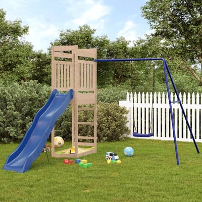 Houten Speelset - Tuin Speelgoed - Buiten Spelen - Massief Grenenhout - Natuurlijk