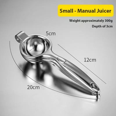 Presse-agrumes manuel en acier inoxydable pour fruits et citrons et agrumes gray