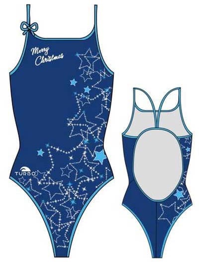 Turbo Stars Christmas Zwemkleding Blauw 3XL Vrouw