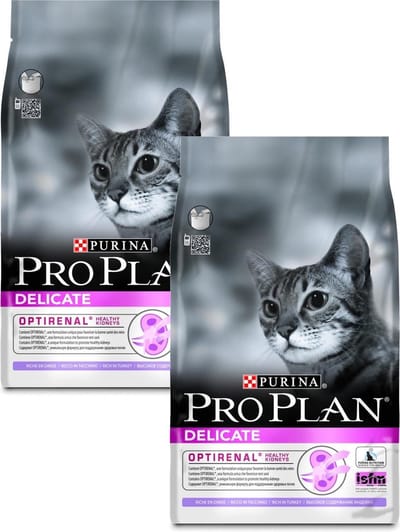 Pro Plan Cat Adult Delicate Kalkoen&Rijst - Kattenvoer - 2 x 3 kg