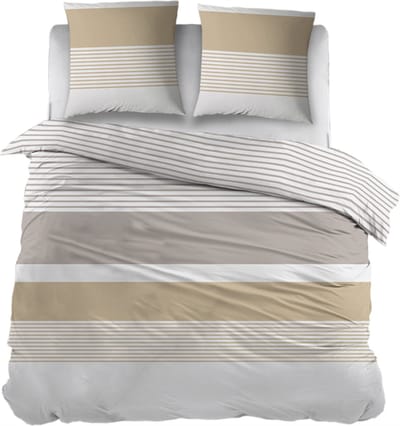 Snoozing Audrey Dekbedovertrek - Eenpersoons - 140x200/220 cm - Zand