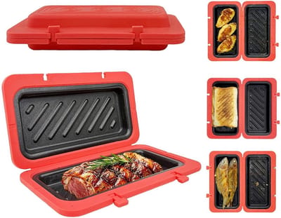 Sandwichmaker - Toastie Maker - Ontbijt Maken - Magnetron Snelkoken - 12 cm breed - Meerkleurig