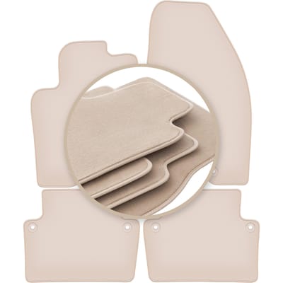 PREMIUM beige matten voor: Volvo S80 I sedan 1998-2006