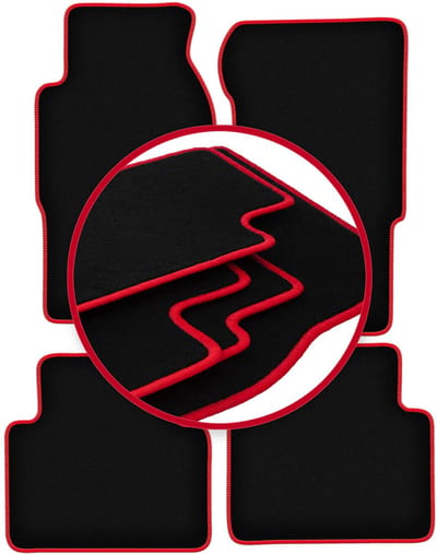 CARLUX-RED automatten voor: Nissan Patrol Y61 GU GR off-road (1998-2004)