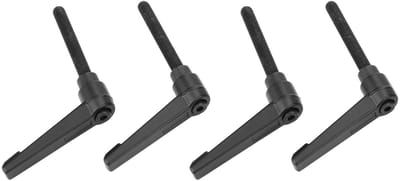 Dailygoods- Klemhendel Verstelbaar - M6 Roestvrij Staal - Antislip - 4 Stuks - Mechanische Controle - Corrosiebestendig - Handgreep