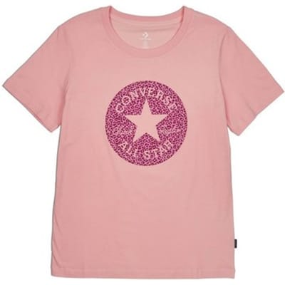 T-shirt Korte Mouw Converse Chuck Taylor All Star Leopard Patch Tee
