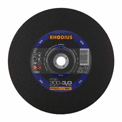 Rhodius - Doorslijpschijf voor metaal - Pro - 300 x 3,0 x 25,4 mm - FT30