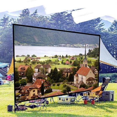 Projectiescherm - Beeld scherm - Thuisbioscoop - Opvouwbaar - 200 inch - Wit
