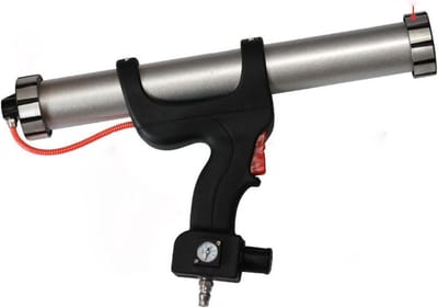 Pneumatisch Kitpistool - Kitspuit Aluminium - Precisie Afdichten - Snelle Uitlaatklep - 600ml Capaciteit - Grijs