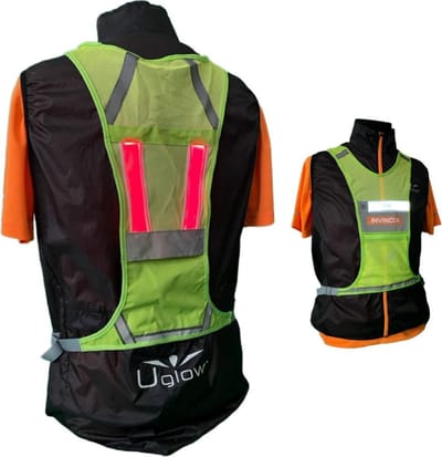 InVincer® UltraRun - Hardloop Verlichting - lichtgewicht sport running Led Vest - USB oplaadbaar - Reflecterend hesje - Ultra A3Y