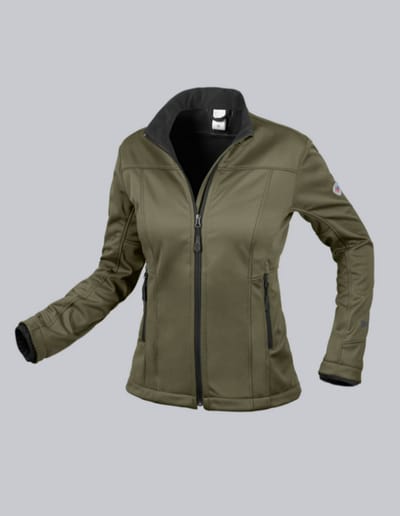 BP 1695-571 BP® Softshell jack voor dames - olijf S - OUTLET