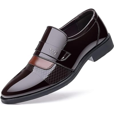 Nieuwe Stijl Heren Lage Top Lakleer Leren Schoenen Brits Glanzend Oppervlak Enkele Schoenen Grote Maat Heren Formele Casual Leren Schoenen 48