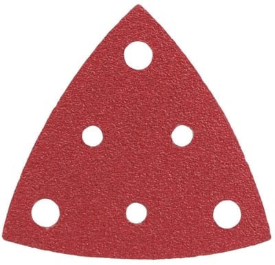 Radix - Driehoek Schuurvel - Pro - 82 x 82 x 82 mm - P80 – 6 stofgaten (50 stuks)