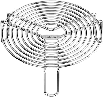 Stoomrek RVS - Kookonderzetter Mand - Gezond Koken - Gladde Afgeronde Randen - 22cm Laag Profiel