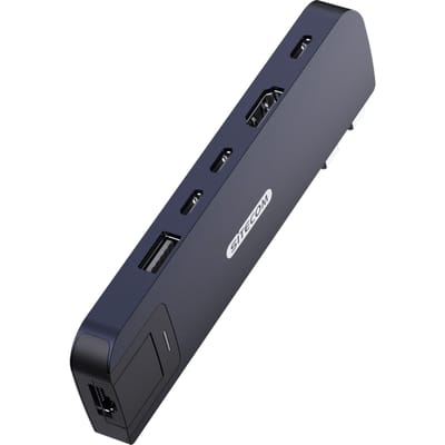 Sitecom - Multiport hub - 6 in 2 - Macbook - Dark blue - Macbook Air - 100W - 10 Gbps - 4K 60Hz