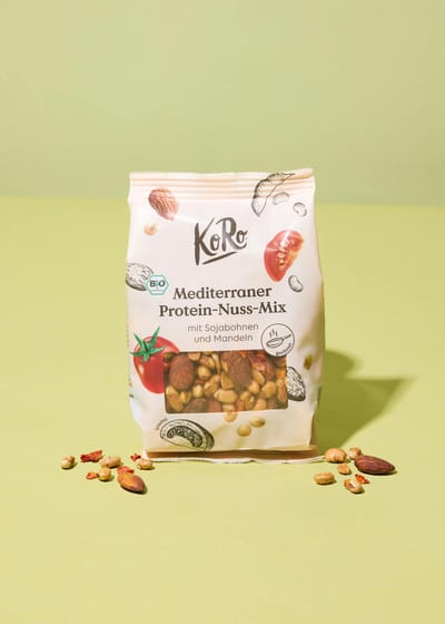 Geroosterde biologische proteïne-notenmix, mediterraan 160 g