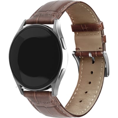 Huawei Watch GT 5 - 46mm leren crocodile grain band (bruin)