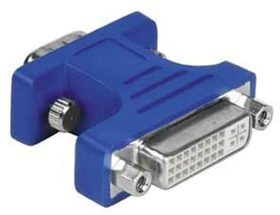Hama Adapter 15-pin HDD Male Plug - DVI Analogue Female Jack Blauw