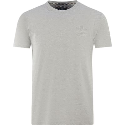 Aquascutum London Tonal Aldis Logo Grey T-Shirt