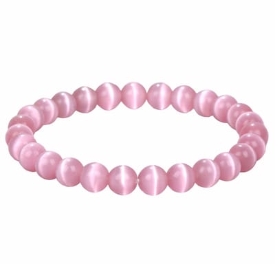 Fako Bijoux - Armband - Cat's Eye - Kattenoog - Roze