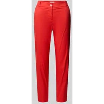 slim fit stoffen broek in verkorte pasvorm