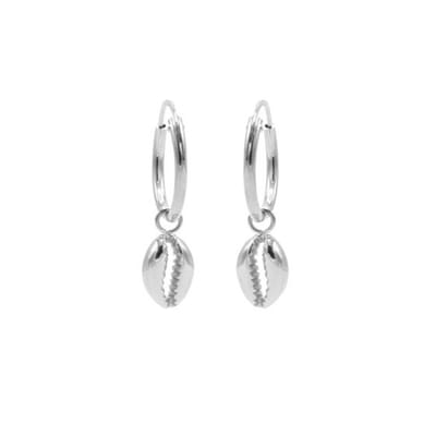 Karma symbols oorbel shell zilver M2336