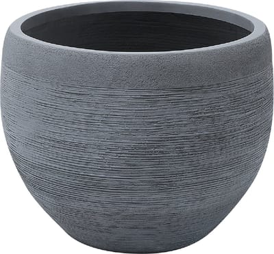 ZAKROS - Bloempot - Grijs - 50 cm - Klei-vezelmengsel
