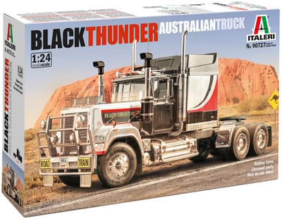 Italeri Modelbouwpakket Militaire voertuigen - 90727 Mack Superliner Black Thunder - Australische Vrachtwagen Plastic - 1:24 - Modelbouw