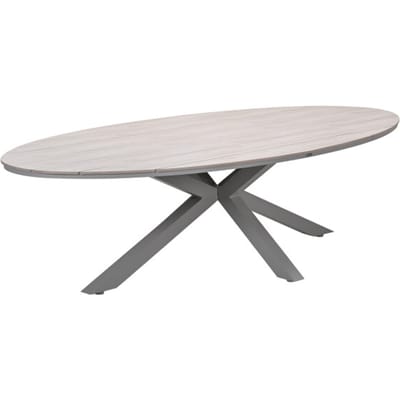 Edison tafel ovaal - 280x140 cm -taupe -light teak Vironwood