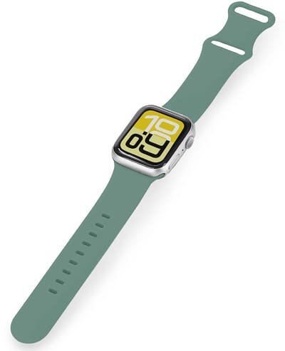 Horloge Bandje Geschikt voor Apple Watch 1, 2, 3, 4, 5, 6, 7, 8, 9, SE - 38/40/41 mm Bandje Siliconen Polsband - Siliconen Bandje Smartwatch - Cactus