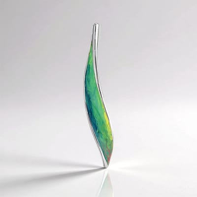 Cavill - Zilveren Hanger - 925 Sterling Zilver Geplateerd - Golvend Minimalistisch Design - 4,21g - Monosono Collectie - Voor Vrouwen