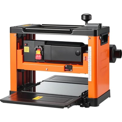 Schuurmachine, 330 mm Werktafelbreedte, Houtbewerkingsmachine Krachtige Tafelmodel Schuurmachine, Spiraalvormige Freeskop met 24 Inzetstukken, 2000W 23500 RPM Krachtige Motor,