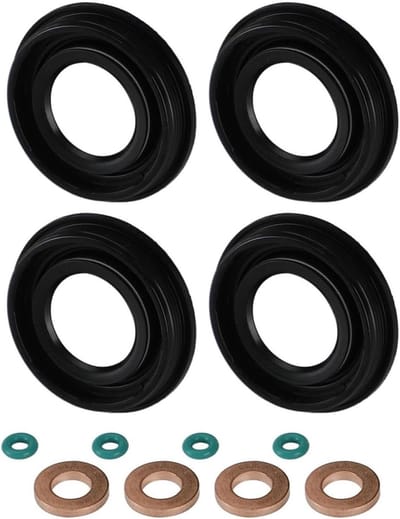 Complete set van brandstofinjector afdichtingen en O-ringen voor Transit MK7 2.2 2.4 3.2 TDCI 2006+, 12 stuks, hoogwaardige vervangingsonderdelen voor optimale prestaties