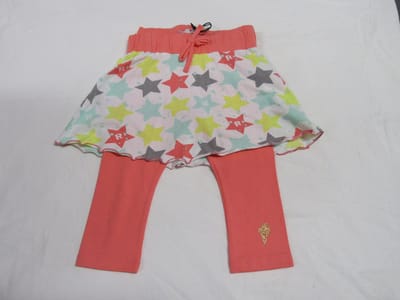 rumbl , rok +legging , wit , orange ,   6 / 7 jaar   -  116 / 122