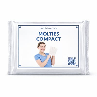 Dutchblue® | 50 molton COMPACT Wegwerpwashandjes – Droog – 22 × 14,5 cm – Zacht & Sterk