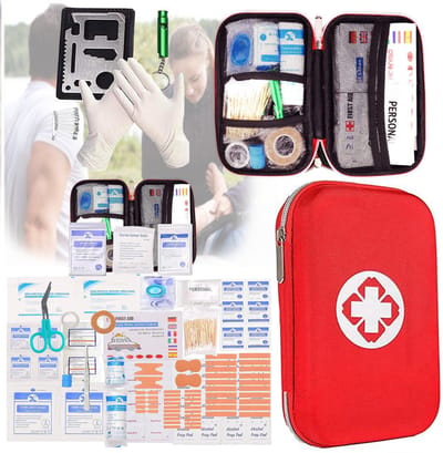 NBAP® Noodpakket Rampenrugzak - Oorlog - Denk Vooruit - Hechtset - Survival Kit Outdoor - Rood