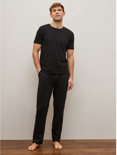 Next - Heren - Loopback joggingbroek met standaard pasvorm en open zoom - Zwart