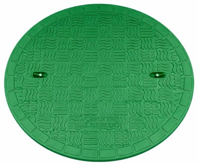 Afvoerputdeksel Rond - Riolering Deksel - Waterafvoer Dienen - Belastbaar 1.5 Ton - Ø 72 cm - Groen