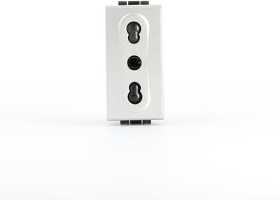 Stopcontact 2P Italiaanse Norm Module Zwart