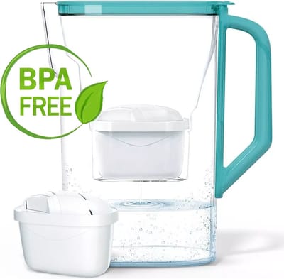 Waterfilterkan 2.7L - Karaf is ook geschikt voor Brita MAXTRA waterfilter patronen - incl. 1 filterpatroon - Waterkan - Kleur Mint