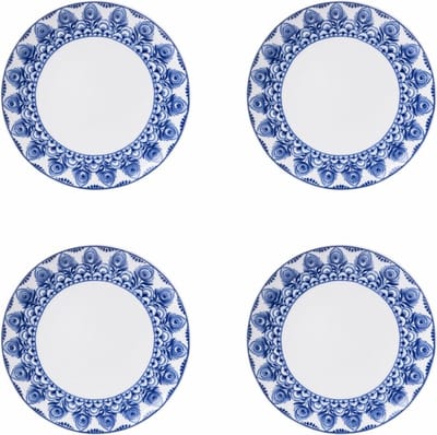 Gebaksbord Paauw Blauw - Porselein - 15 cm - 4 stuks