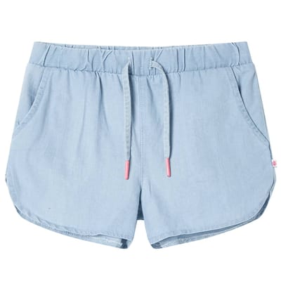 vidaXL Kindershorts 92 zachtdenimblauw