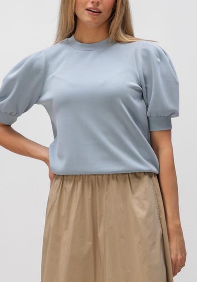 Notre-V Nv-frigie Tops & T-shirts Dames - Shirt - Lichtblauw - Maat XS