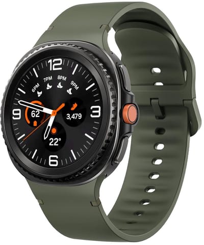 Siliconen bandje - geschikt voor Samsung Galaxy Watch 8 (40mm) / Galaxy Watch 8 (44mm) / Galaxy Watch 8 Classic - gespsluiting - Maat S/M - army groen