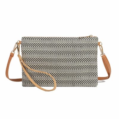 Dailygoods- Schoudertas dames - Boho-tas - Crossbody tas - Strandtas - Synthetische vezels - Magnetische sluiting - 21cm hoog - Crossbodytas