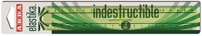 ARDA - elastika dubbel decimeter met greep - 20 cm - transparant groen
