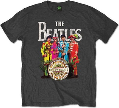 The Beatles - Sgt Pepper Heren T-shirt - S - Grijs